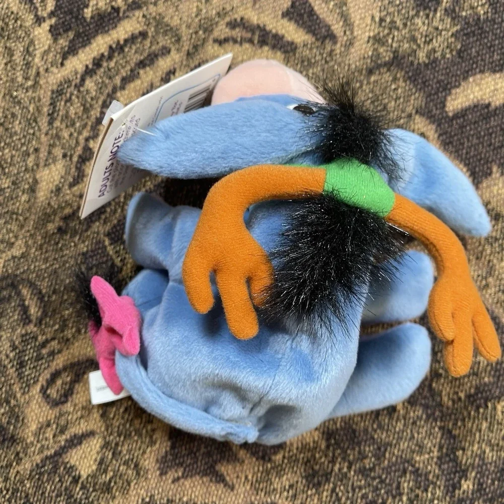 Vtg Eeyore Reindeer Mini Bean Bag 7